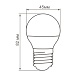 Лампа светодиодная Feron LB-38 Шарик E27 5W 175-265V 2700K - фото