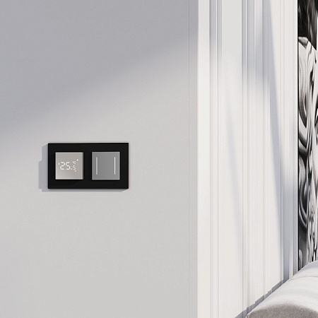 Умный сенсорный терморегулятор  для теплого пола (дымчатый) W1151217 - фото