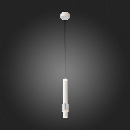 Светильник подвесной ST-Luce Белый, Алюминиевый/Белый LED 1*6W 3000K SL1591.503.01 - фото