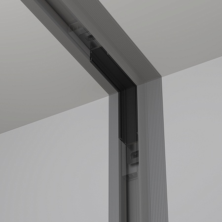 Трековая система Technical встраиваемая низковольтная (48 Вольт) чёрная 200x200 TS-R-200-TR176-1-3WTW-M-B