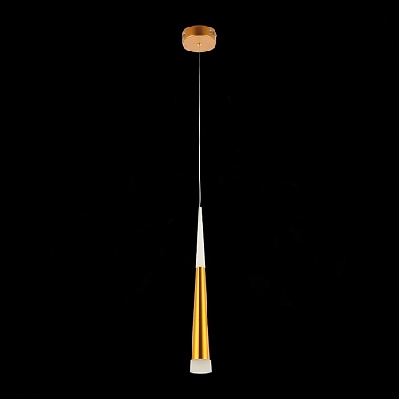 Светильник подвесной Золотистый/Золотистый, Белый LED 1*7W 3000K SLE200103-01 - фото