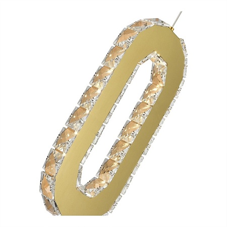 Светильник подвесной ST-Luce Золотистый/Золотистый, Прозрачный LED 1*9W 3000K SL6506.203.01 - фото