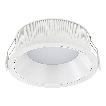 Св-к встр. Белый LED 1*18W 3000K 1 620Lm Ra80 120° IP20 D160xH60 100-240V ST755.538.18 - фото