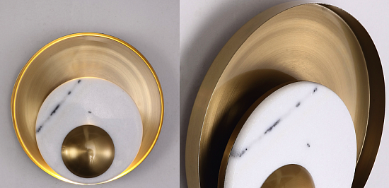 Бра Ginger &Amp; Jagger Pearl Wall Lamp Round Gold Imperiumloft 144378-22 - фото