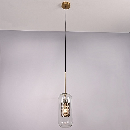 Подвесной Светильник Catch F Cylinder Brass D12 Imperiumloft 186715-26 - фото