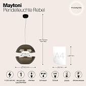 Подвесной светильник Maytoni MOD322PL-L6G3K