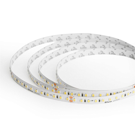 Лента светодиодная стабилизированная 120SMD(2835)/м 8Вт/м 48V 40000*10*1.22мм 6500К, IP20 LS420 FERON - фото