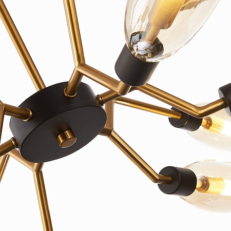 Люстра подвесная ST-Luce Латунь/Коньячный G9 12*5W SL1174.303.12 - фото