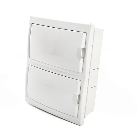Бокс встраиваемый STEKKER EBX50-2/16-20 16 модулей, белый, пластик, серия Standart - фото