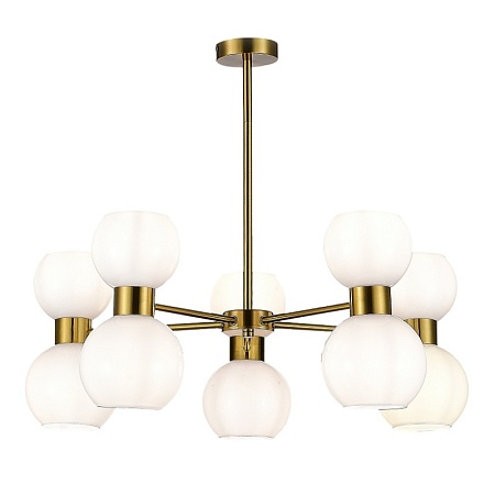 Светильник потолочный Латунь/Белый E27 10*60W SLE1138-302-10 - фото