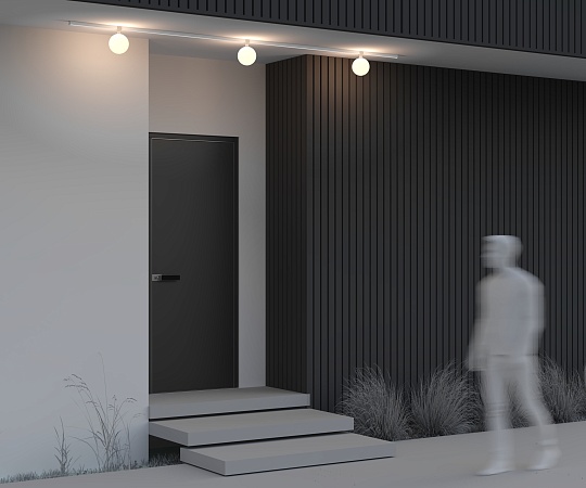 Уличный трековый светильник Outdoor O-TR01-2-S-9WW3K - фото