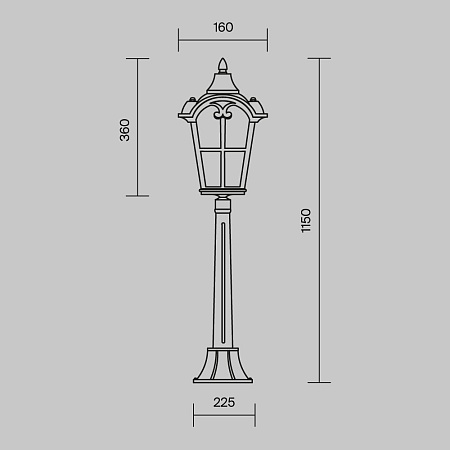 Ландшафтный светильник Outdoor O413FL-01BZ1 - фото