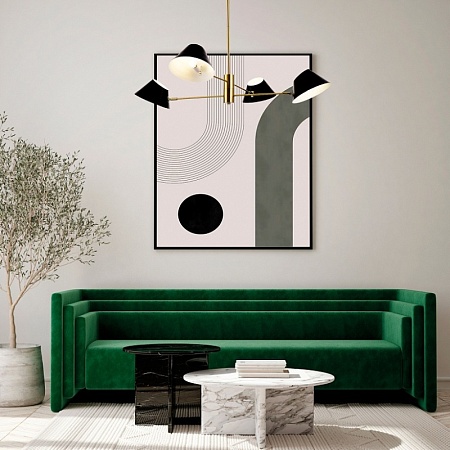 Светильник подвесной Латунь/Белый E14 4*60W SLE1253-353-04 - фото