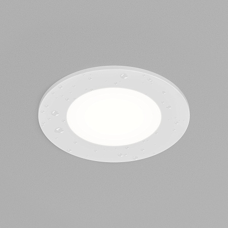 DK3101-WH Встраиваемый влагозащищенный светильник, IP65, до 10 Вт, LED, GU5,3, белый - фото
