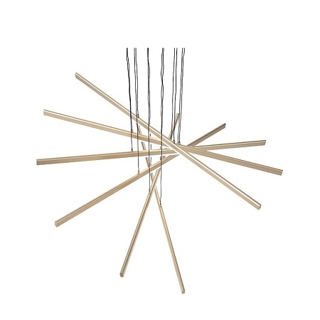 Светильник подвесной ST-Luce Матовое золото/Белый LED 6*16,6W 4000K SL394.223.06 - фото