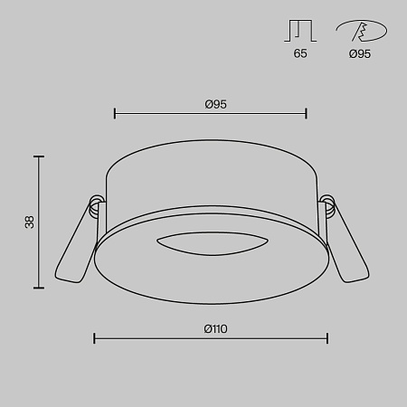 Встраиваемый светильник Technical DL027-GX53-W - фото