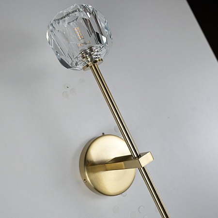 Бра Boule De Cristal Long Sconce Brass Imperiumloft 185376-22 - фото