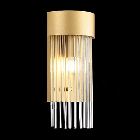 Бра ST-Luce Золотистый/Золотистый, Прозрачный E27 1*60W SL1225.201.01 - фото