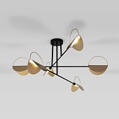 Потолочный светильник Eurosvet 70148/6 черный/золото