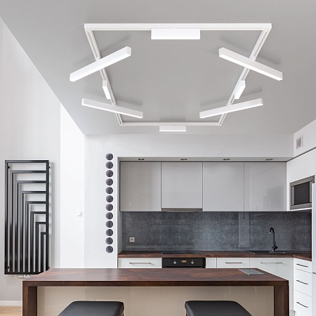 Трековый светодиодный светильник для однофазного шинопровода X-Line 10W 4200K белый матовый X-Line белый матовый 10W 4200K (LTB53) однофазный Elektrostandard - фото