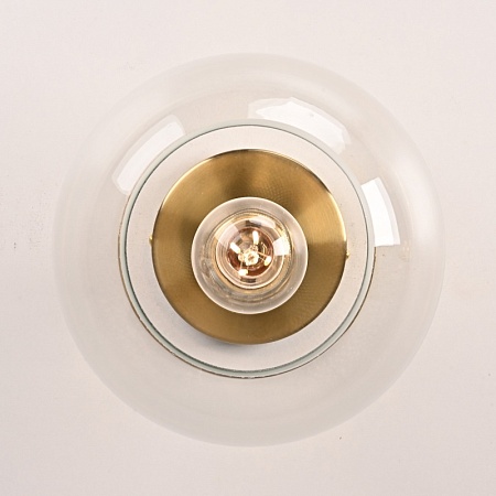 Потолочный Светильник Rh Utilitaire Globe Shade Flushmount Brass Imperiumloft 123675-22 - фото