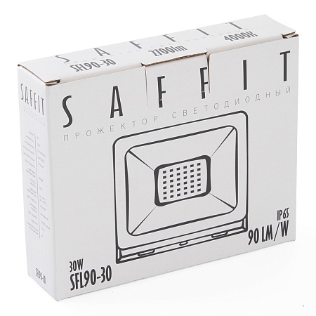 Светодиодный прожектор SAFFIT SFL90-30 IP65 30W 4000K черный - фото