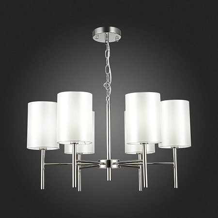 Светильник подвесной Никель/Белый E14 6*40W SLE107303-06 - фото