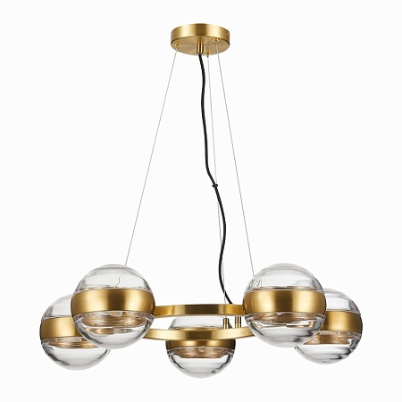 Светильник подвесной ST-Luce Латунь/Прозрачный G9 5*5W SL1156.303.05 - фото