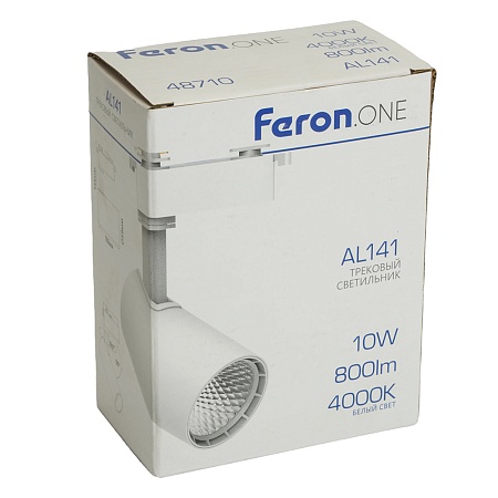 Светодиодный светильник Feron.ONE AL141 трековый однофазный на шинопровод 10W 4000K 35 градусов белый - фото
