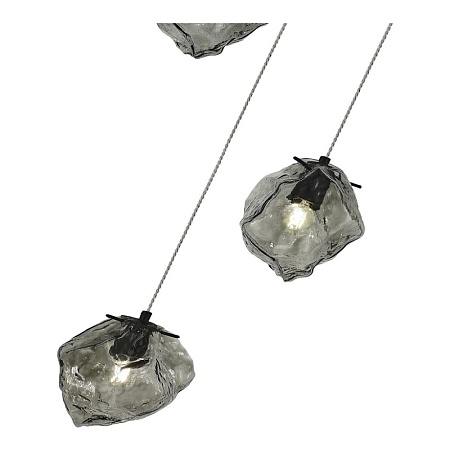 Светильник подвесной ST-Luce Черный/Серо-зеленый E14 3*40W SL1175.403.03 - фото