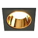 Светильник встраиваемый Feron DL3112 потолочный MR16 G5.3  черный + золото - фото