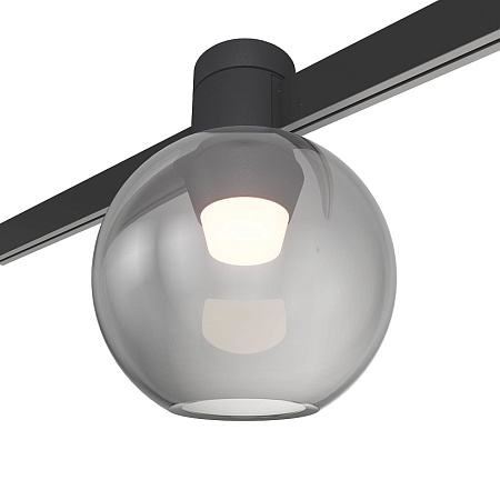 Магнитный трековый светильник FARM Черный LED 1*3W 3000K 89Lm Ra90 120 IP20 D85xH115 24 ST819.406.03 - фото