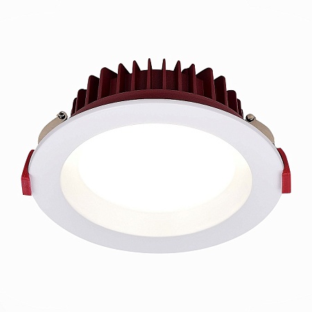 Св-к встр. Белый LED 1*18W 4000K 1 440Lm Ra80 100° IP44 D140xH52 100-240VV ST752.548.18 - фото
