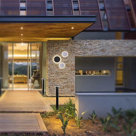 Светильник уличный светодиодный Feron DH104, 7W, 450Lm, 4000K, черный - фото