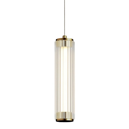 Светильник подвесной ST-Luce Латунь/Прозрачный LED 1*8W 4000K SL6224.303.01 - фото