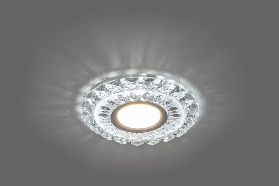Светильник встраиваемый с белой LED подсветкой Feron CD922 потолочный MR16 G5.3 прозрачный - фото