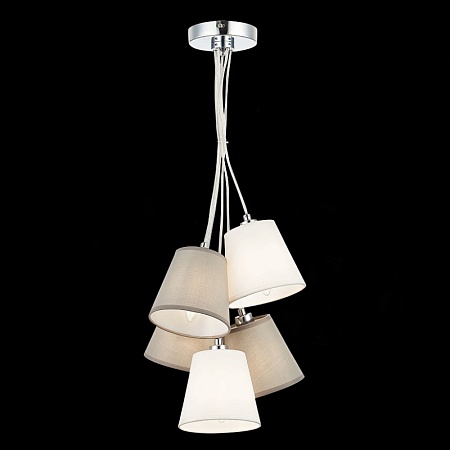 Светильник подвесной Хром/Белый, Серый E14 5*40W SLE300403-05 - фото