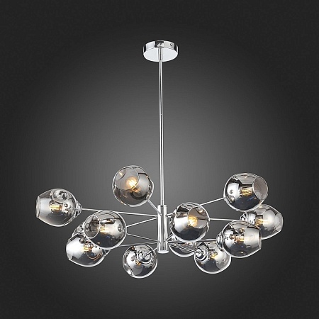 Светильник подвесной ST-Luce Хром/Дымчатый E14 12*40W SL1500.103.12 - фото