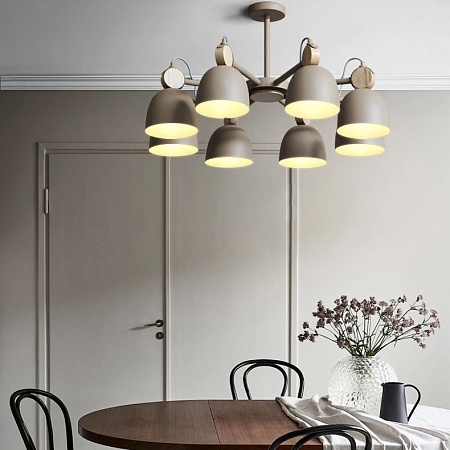 Потолочная Люстр На Штанге Rolla 8 Gray Imperiumloft 178073-26 - фото