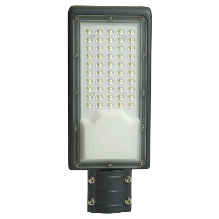 Светодиодный уличный консольный светильник Feron SP3032 50W 6400K 230V, серый - фото