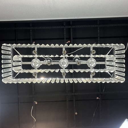 Люстра Rh 1920S Odeon Clear Glass Fringe Chrome Imperiumloft 228792-22 - фото