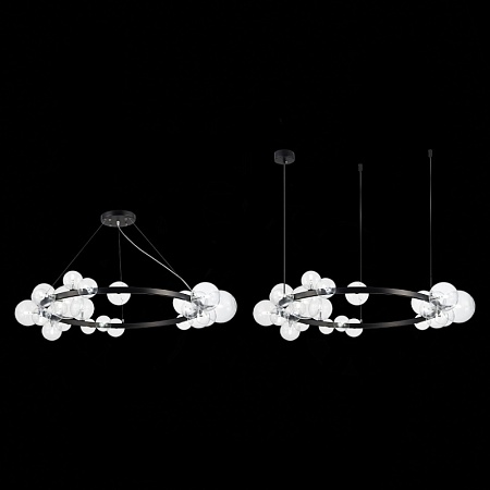 Светильник подвесной ST-Luce Черный/Прозрачный G4 24*5W SL1165.403.24 - фото