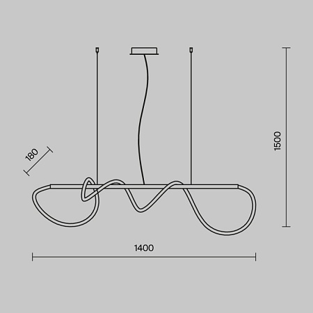 Подвесной светильник Maytoni Tau MOD146PL-L30B3K - фото