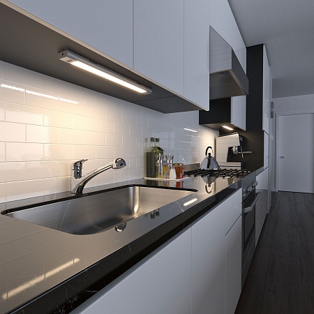 Накладной сенсорный светодиодный светильник 8 Вт 4200K 50 см LTB41 белый Elektrostandard - фото