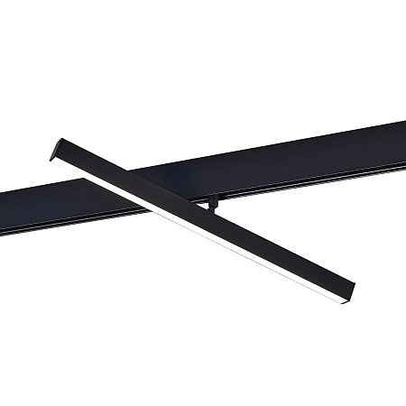 Магнитный трековый светильник Черный LED 1*12W 4000K 750Lm Ra>90 120° IP20 L405xW22,5xH ST802.446.12 - фото