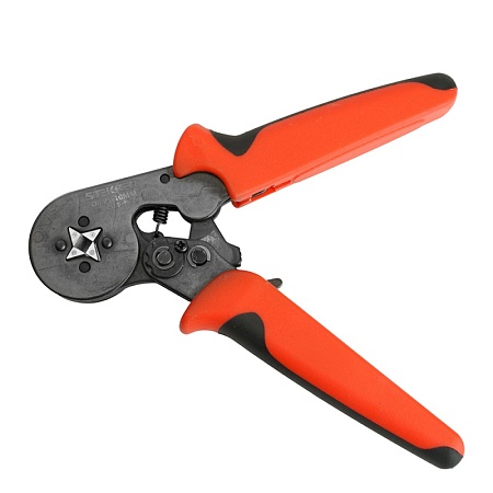 Кримпер STEKKER CTLS006-240 для обжима клемм и наконечников 0,25-10мм2, красный - фото