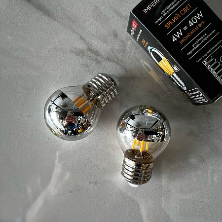 Светодиодная Лампочка Led С Гальваническим Покрытием Для Modo Chandelier Е27 4W 2700 Imperiumloft 143767-22 - фото