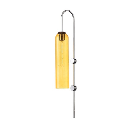 Светильник настенный ST-Luce Хром/Янтарный E27 1*60W SL1145.191.01 - фото