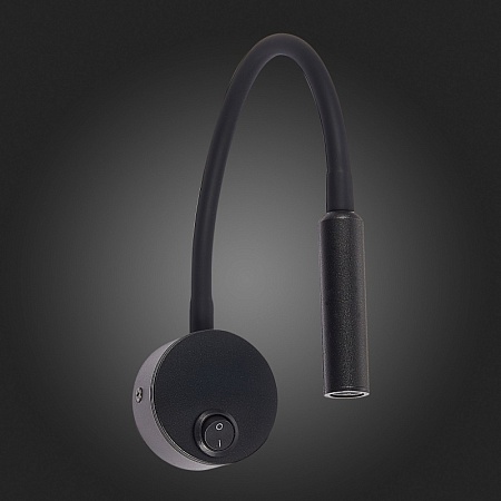 Светильник настенный ST-Luce Черный/Черный LED 1*3W 3000K ST653.431.01 - фото