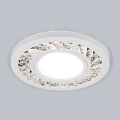 Точечный светильник с LED подсветкой 8355 MR16 CL/WH прозрачный/белый